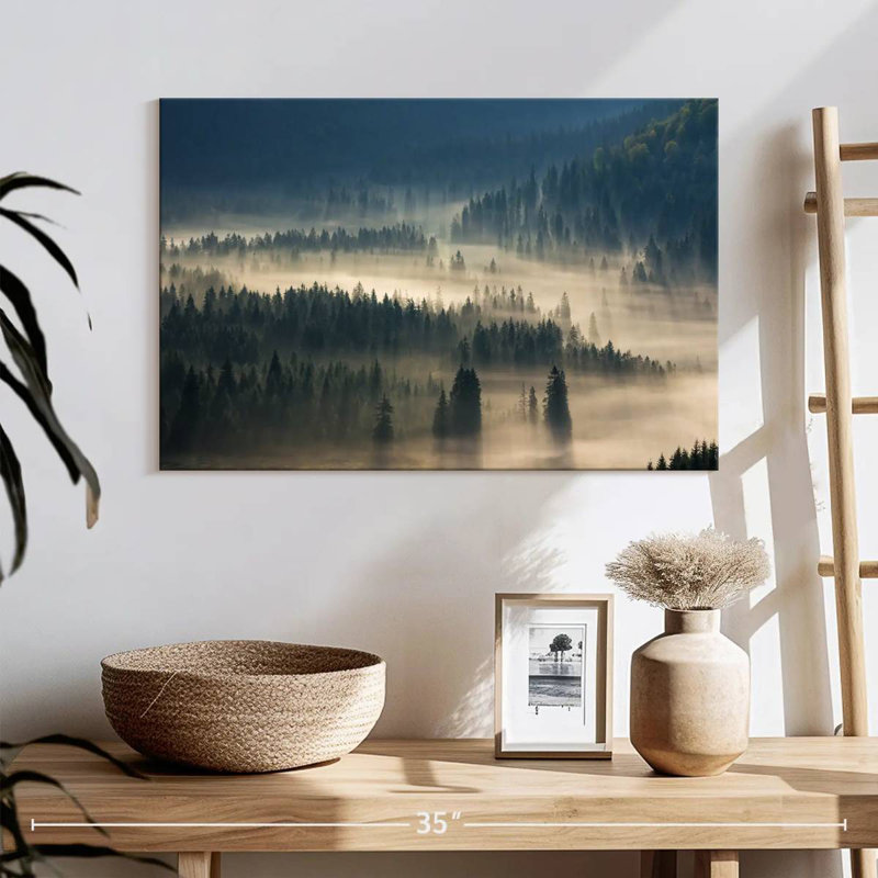 Alvord Foggy Fir Forest, 16" H x 24" W