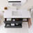 48" Wall-Mounted  Bathroom Vanity With White Solid Surface Basin
