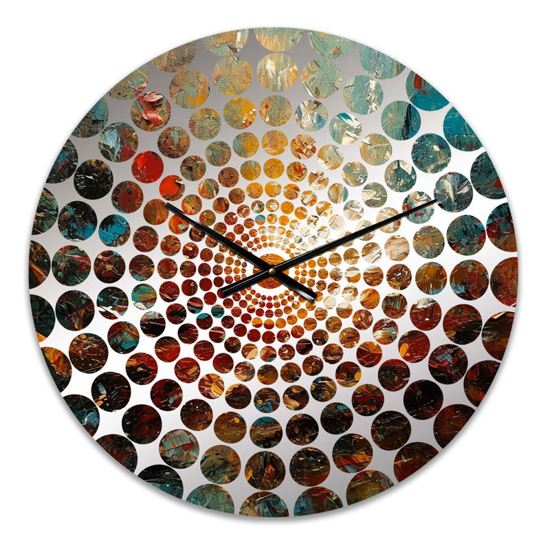 Nickole - Horloge murale peinture abstraite, Petit