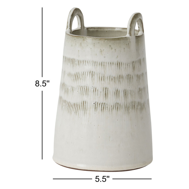 Vase Jarkata, H 8,5 po x l 5,5 po x P 5,5 po