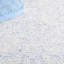 Tapis bleu / ivoire en coton et laine touffetés à la main Kayllie-213399604