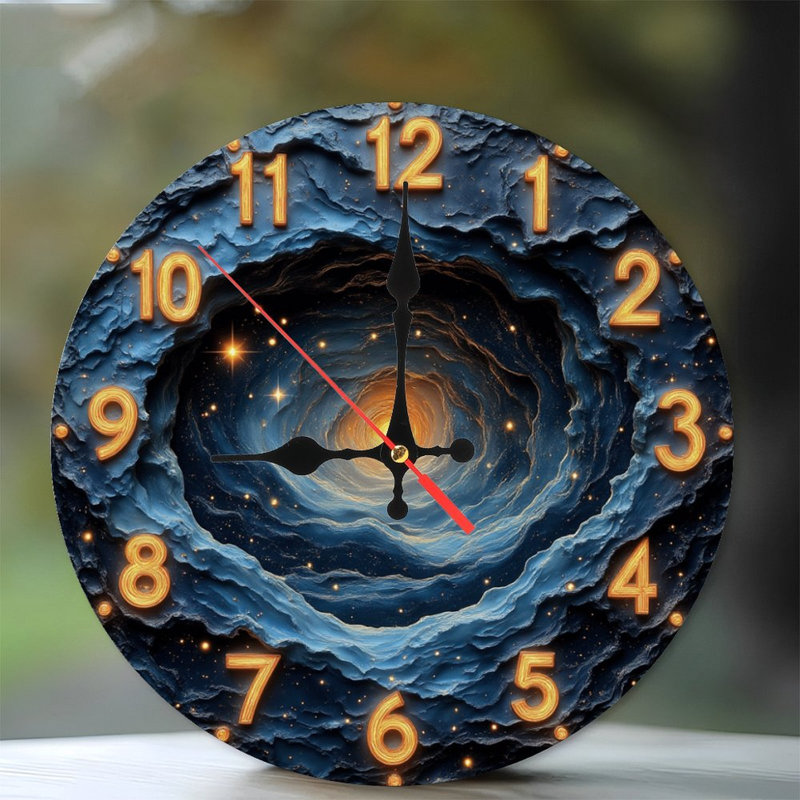 Horloge cosmique, chiffres lumineux