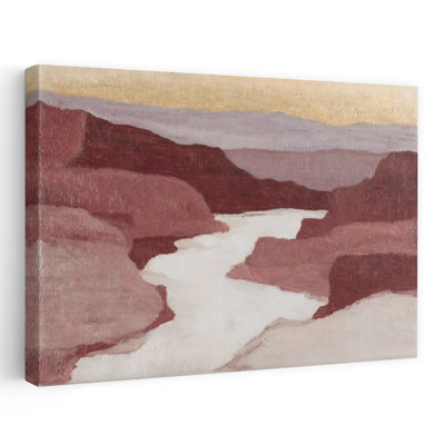 Impression d'art contemporain abstrait Canyon III