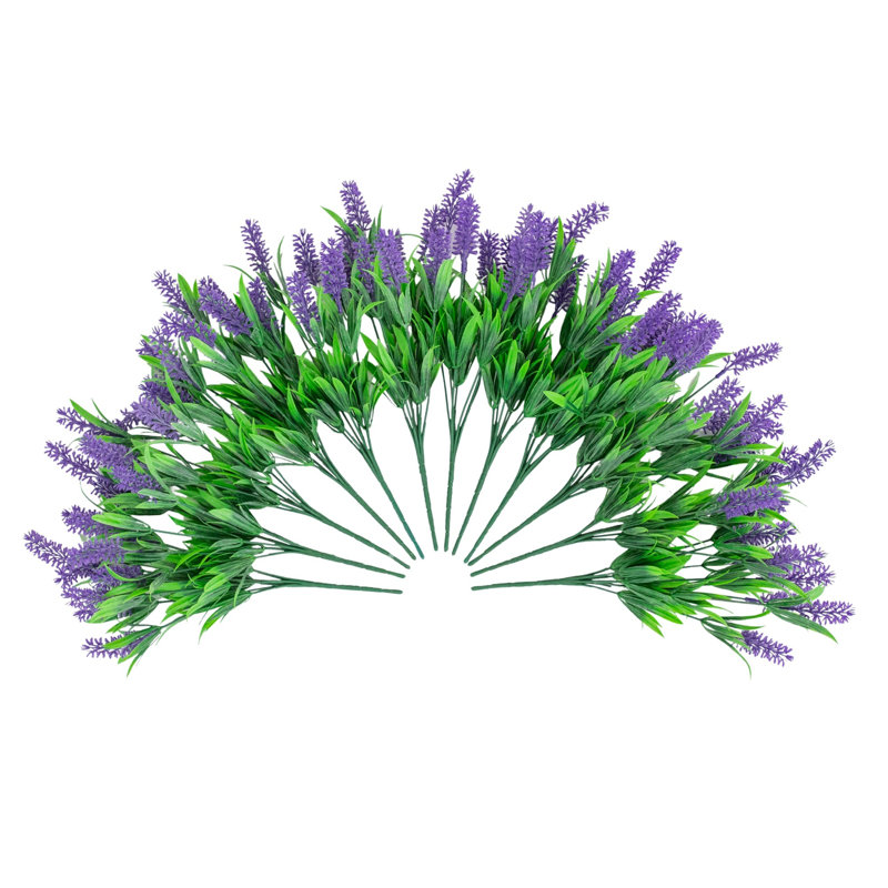 13 po Marguerite artificielle résistante aux rayons UV (intérieur / extérieur) - ensemble de 12, Mauve