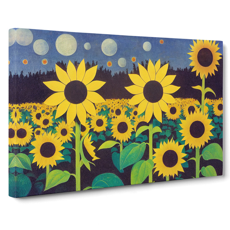 Precious Sunflowers - Wrapped Canvas, 40cm H x 60cm W x 3cm D