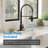 The Foodie Single Handle Pre-Rinse Spring Pull Down Sprayer Kitchen Faucet-115237740