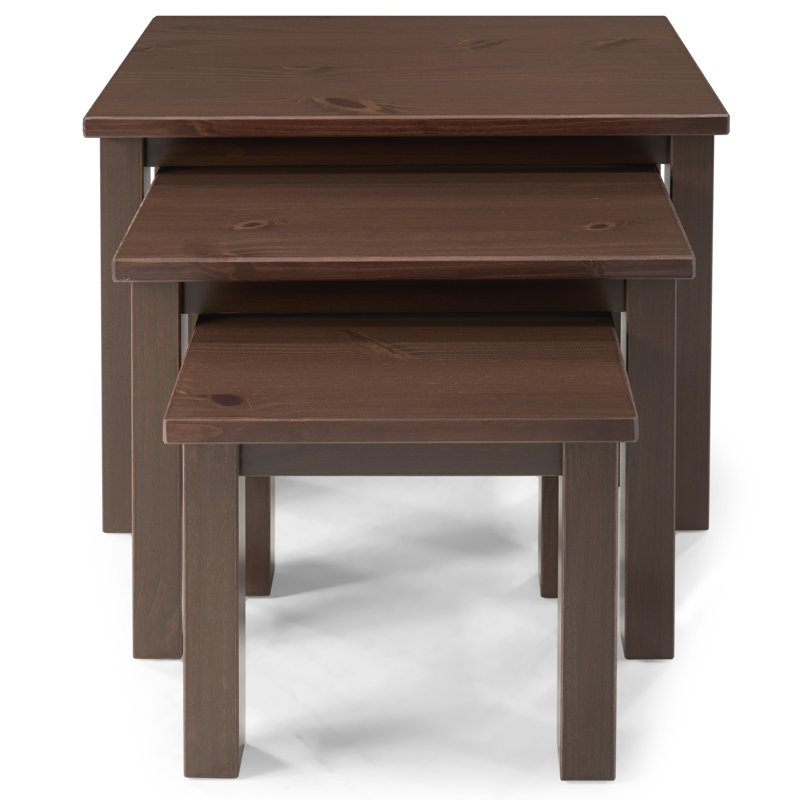 Setterlund Dark Walnut Solid Wood Nesting Tables