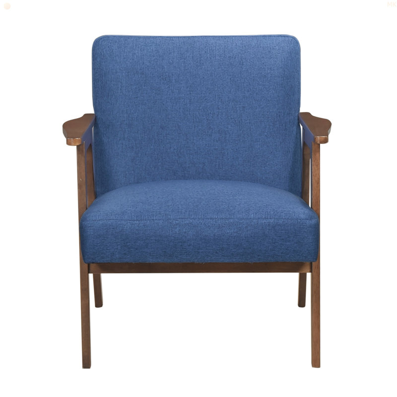 Fauteuil d'appoint contemporain Modern Wood Furniture, Bleu