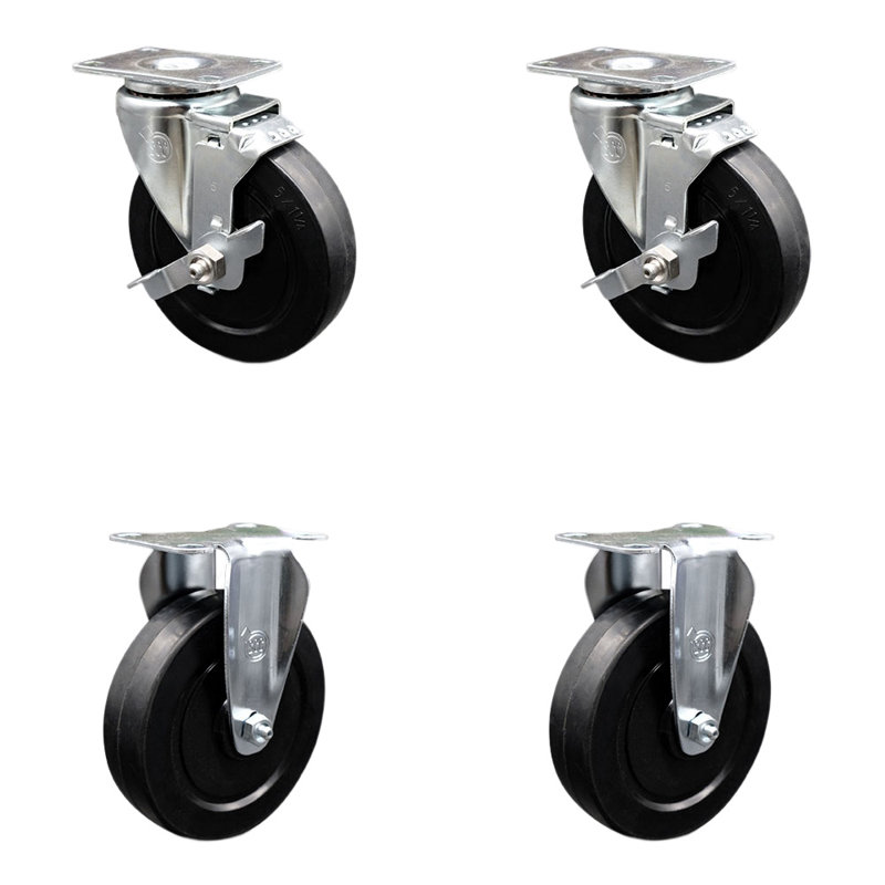 Soft Rubber Swivel Caster