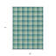 Tapis d'intérieur lavable écossais vert 9 'X 12'