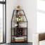 Open Shelving Wine Bottle Rack Brown