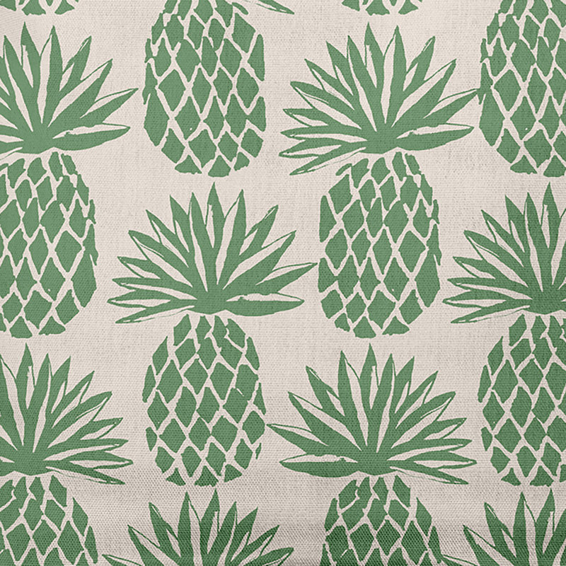 Coussin intérieur / extérieur Pineapple Stripes, 16 po x 16 po, Sauge