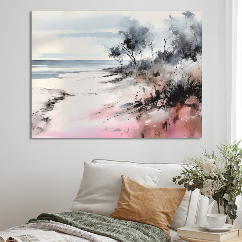 «Ocean's Embrace I», reproduction d'art sur toile, H 34 po x l 44 po x P 1,5 po, Toile tendue