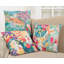 Tropique Tropical Throw Pillow with Turtle Print