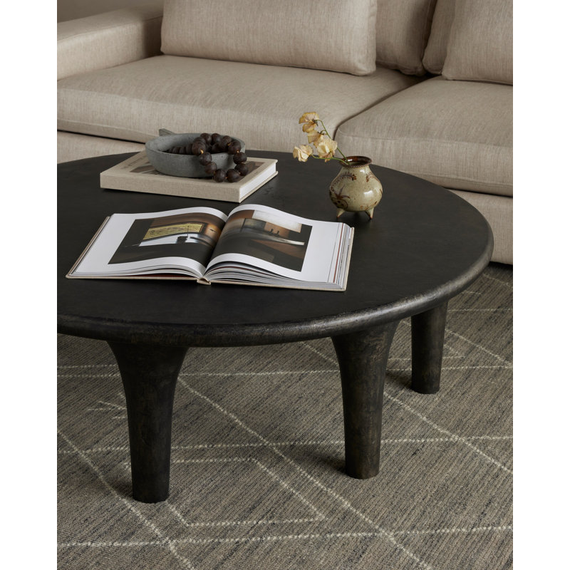Kelden Coffee Table, Raw Black