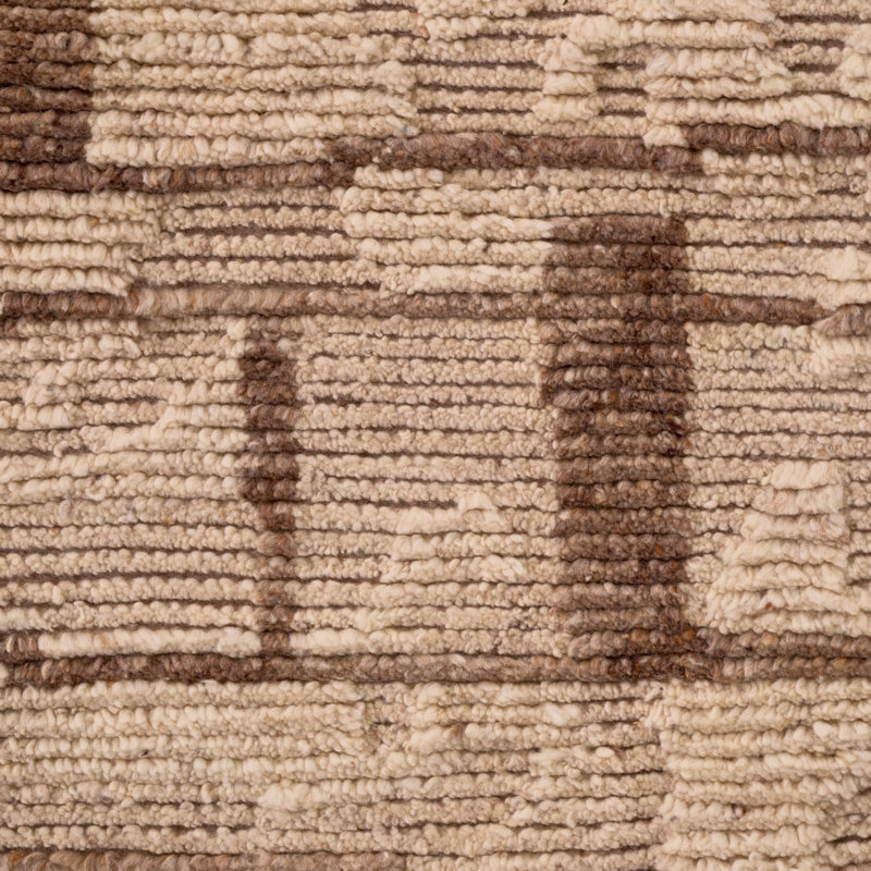 Limitless Hand Knotted Wool Abstract Indoor Rug, Rectangle 6'6.74" x 9'10.11"