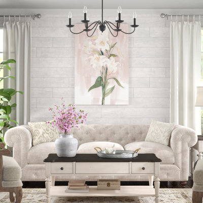 Lys aquarelle-reproduction d’art sur toile