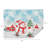 Microfibre Drying Mat (Snowman) - Set Of 2