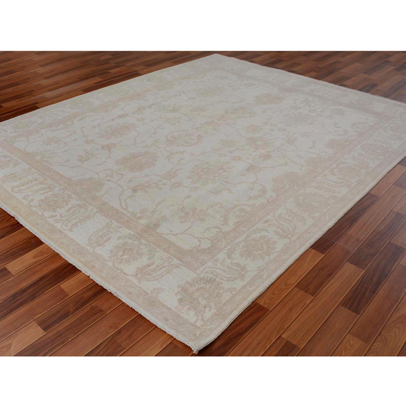 One-of-a-Kind 8' X 9'6" New Age Wool Area Rug in Ivory