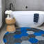 Hex Geometric Area Rug in Blue-66301155