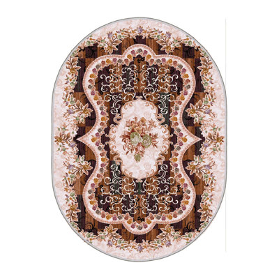 Stylish Hall Carpet Runner, 2.6 x 6.6 Feet | 100% Polyester, 650 g/m², 0.3 in Pile Height | Antibacterial & Non-Slip PVC Dot Underside | Machine Washable, Durable 3D Digital Print | Perfect for Home Décor