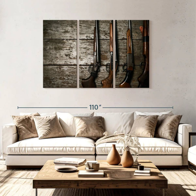 Senne Hunting Guns, 48" H x 74" W