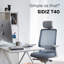 Chaise de bureau ergonomique SIDIZ T40-608830581-608830579