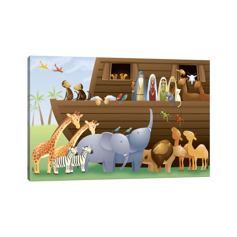Noah's Ark - Wrapped Canvas Print, No Frame, 66.04 cm H x 45.72 cm W x 1.91 cm D