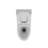 1.1/1.6 GPF Elongated Comfort Height Floor Mounted One-Piece Toilet, CUPC Certified, Watersense Cetified, Ceramic, White Color, Soft Close Seat