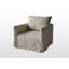 Vandenberg Linen Swivel Slipcovered Armchair-366145603