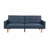 Transitional Sofa Couch, Convertible Bed, 2Pc Upholstered Sofa