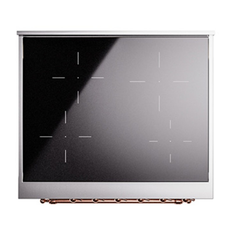 ILVE Nostalgie II Series 30 inch Induction Range with 4 Induction Elements (Glass Door), RAL/Copper