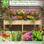  Lit de jardin surélevé pour l'extérieur avec pieds 73x23x30in-1203433750