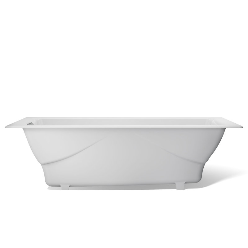 Tea-for-Two® 72" x 36" Soaking Bathtub, Ice Grey