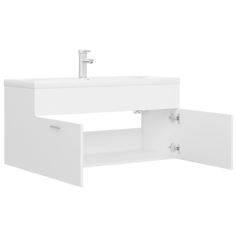 Geiko 1000mm Single Bathroom Vanity with Basin, White