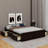 Queen Size Platform Bed With Drawers-1879436193