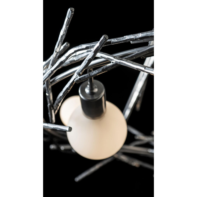 Brindille 6 - Light Sputnik Globe Chandliers, Sterling