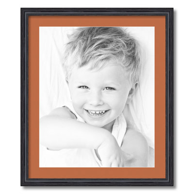 Wood Matte Picture Frame with Mat
