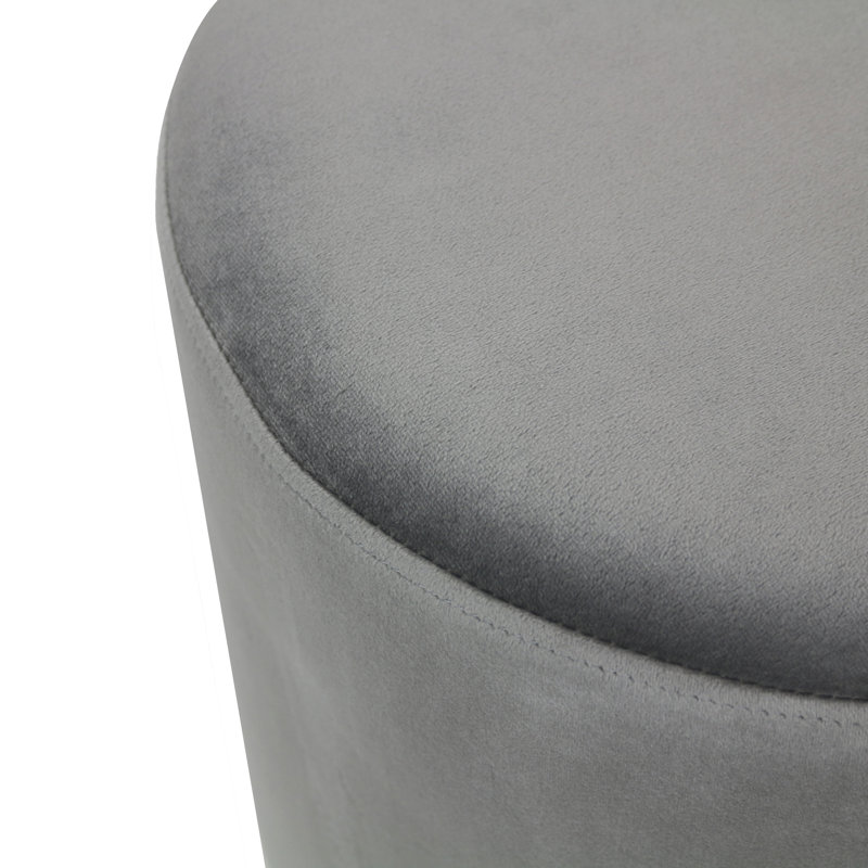 Fleury Metal Accent Stool, Grey