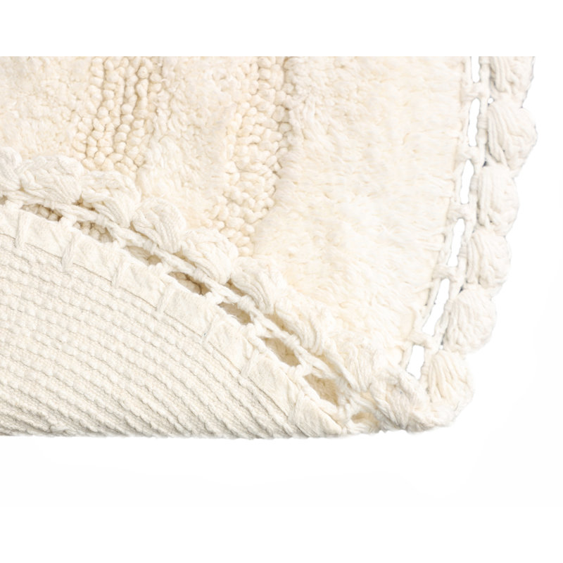 Tapis pour salle de bain Akiera Luna, Ivoire
