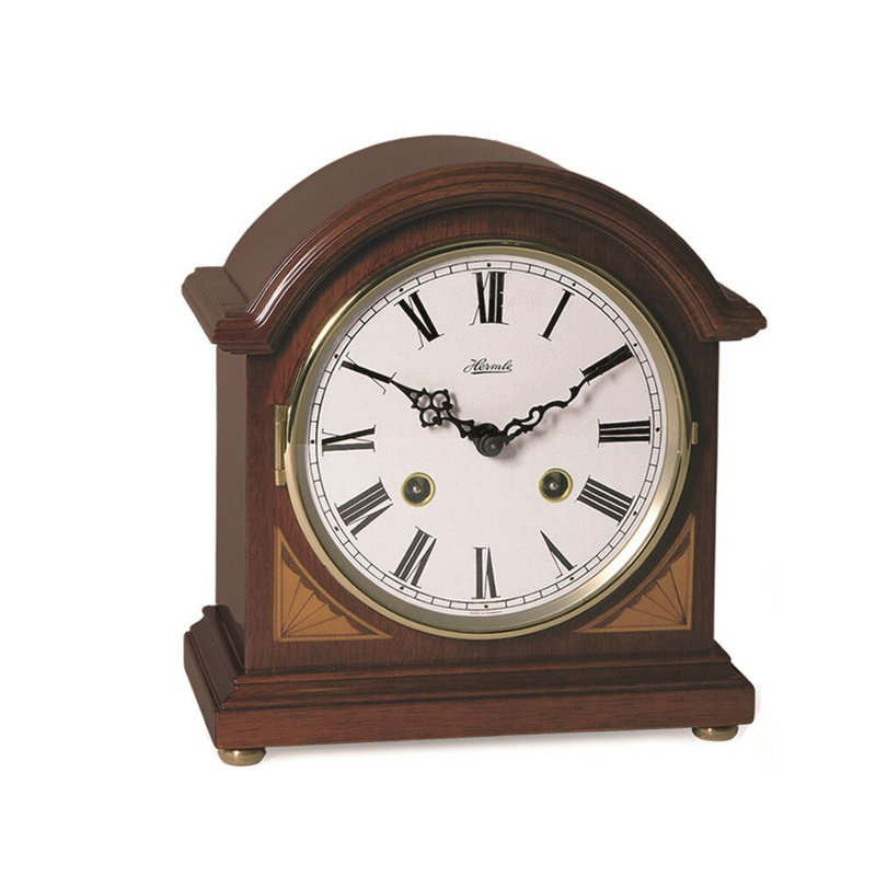 Liberty American Traditional Analog Solid Wood Mechanical Tabletop Clock