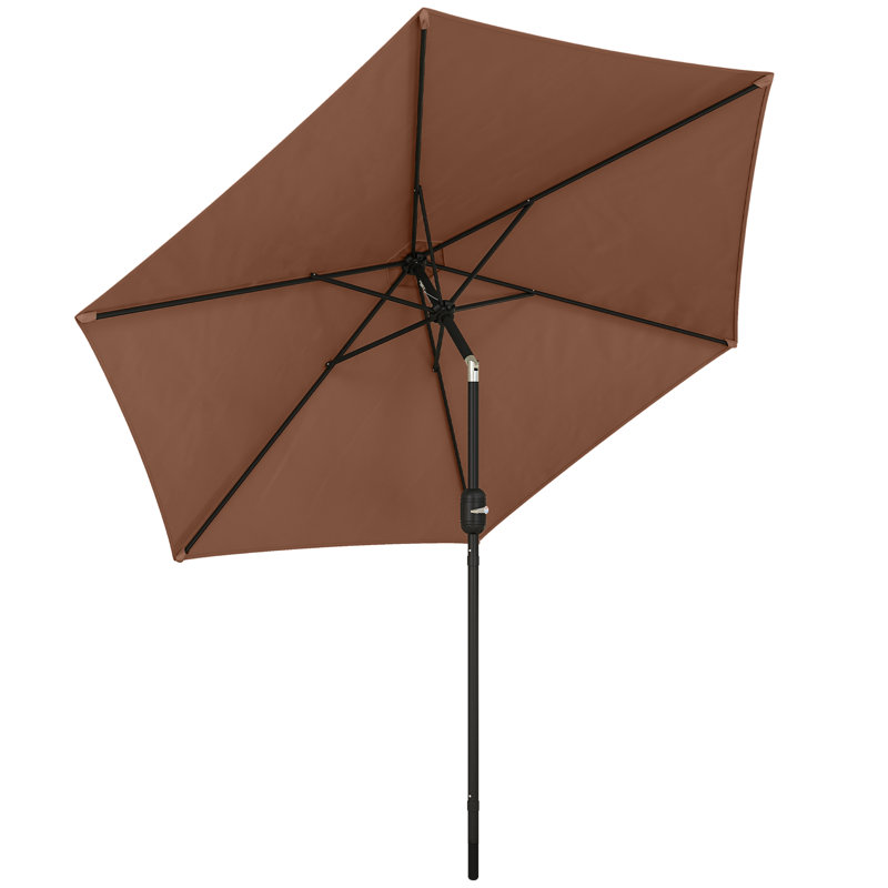 265cm Market Parasol, Brown