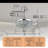 42-inch Retractable Crystal Ceiling Fan Features RGB Lighting, Built-in Speakers, Bluetooth Connectivity, and Remote/App control. Reversible Blades, 6-Speed Settings, and Adjustable three-Color Light Strips with Color temperature memory function-1786580762