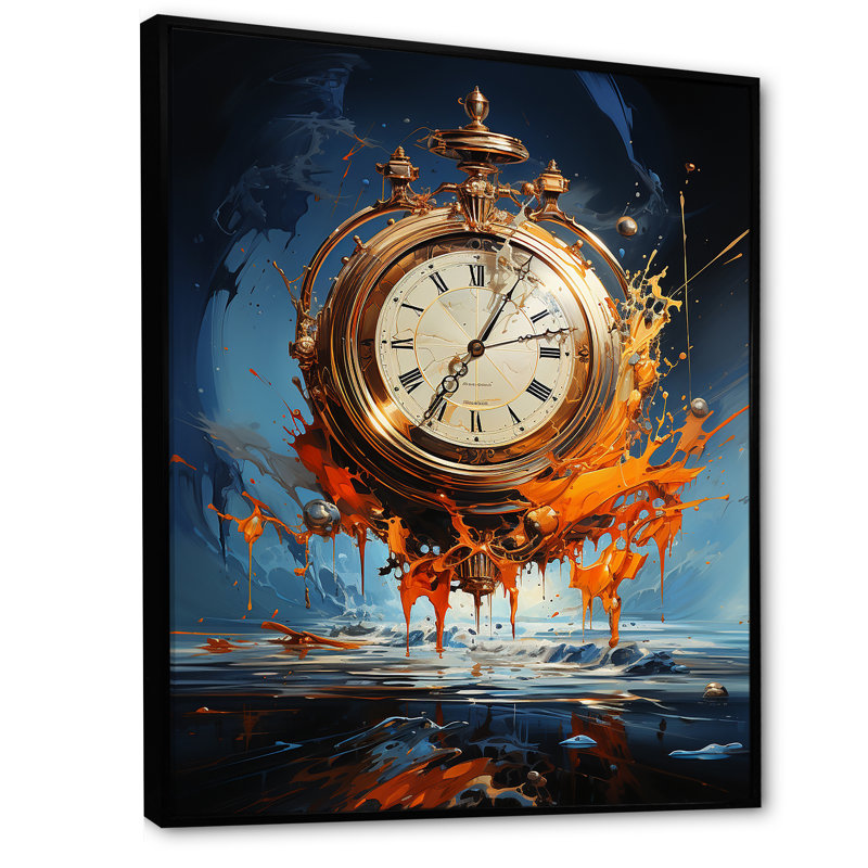 Impression sur toile de Maiwen, Cadre flottant noir, H 44 po x l 34 po x P 1,5 po