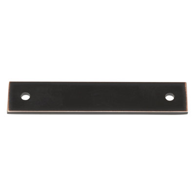 GlideRite Hardware 4-3/4 in. Squared Backplate 3-3/4 in. Centre to Centre, 5342-96