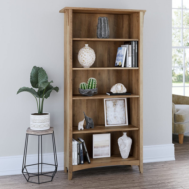 Yaro Bookcase, 62.95" H x 31.73" W x 12.17" D, Natural