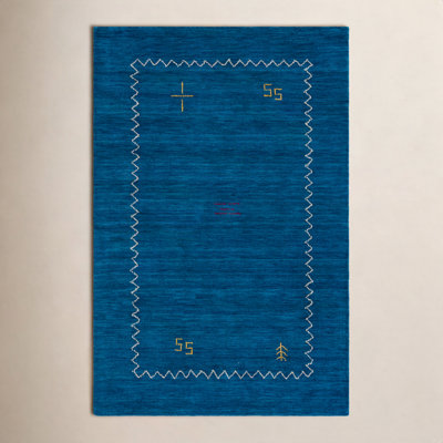 Danforth Hand-Woven Flatweave Wool Area Rug