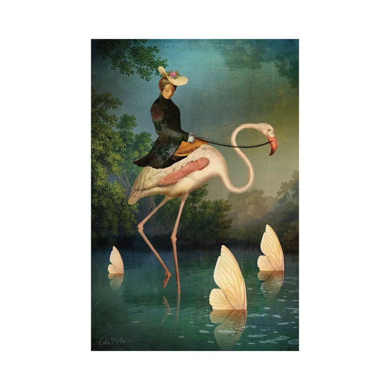 Le Passage, Catrin Welz-Stein par Catrin Welz-Stein - impression d'art graphique, H 12 po x l 8 po, Toile tendue, Sans cadre
