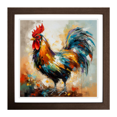 Rooster Expressionism No.1 - Framed Print
