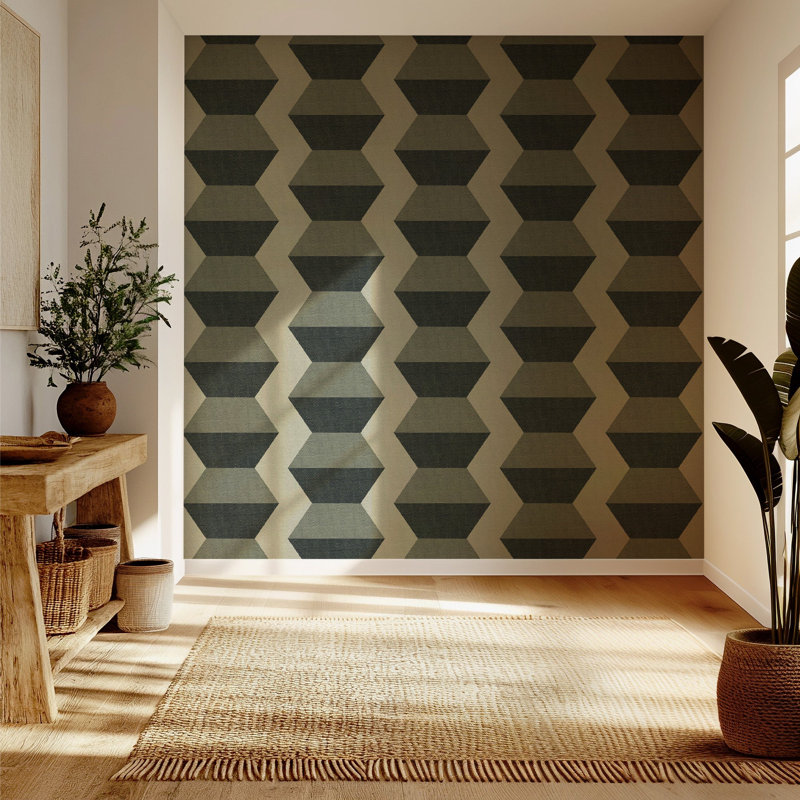 Infinity Blocks - Papier peint vert sauge